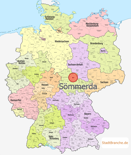 Sömmerda Karte Landkreis Sömmerda Thüringen