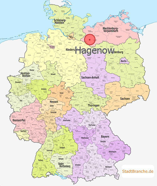 Hagenow Karte Landkreis Ludwigslust Mecklenburg-Vorpommern