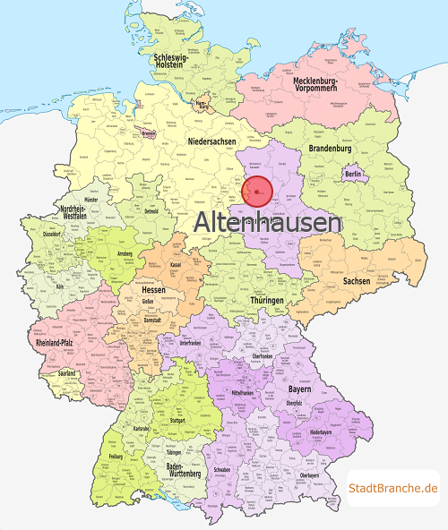 Altenhausen Karte Ohrekreis Sachsen-Anhalt