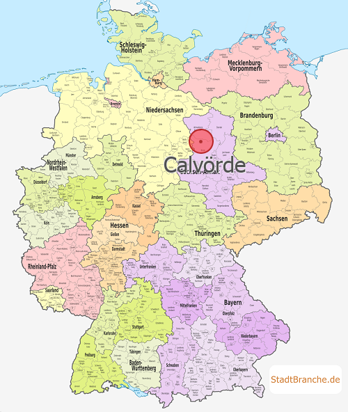 Calvörde Karte Ohrekreis Sachsen-Anhalt