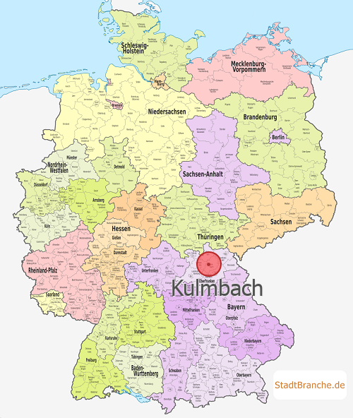 Kulmbach Karte Landkreis Kulmbach Bayern