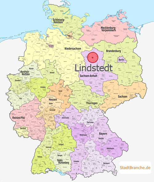 Lindstedt Karte Altmarkkreis Salzwedel Sachsen-Anhalt