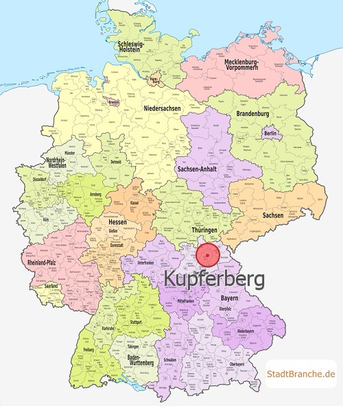 Kupferberg Karte Landkreis Kulmbach Bayern