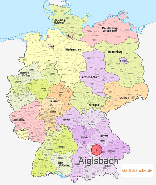 Aiglsbach Karte Landkreis Kelheim Bayern