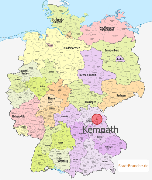 Kemnath Karte Landkreis Tirschenreuth Bayern