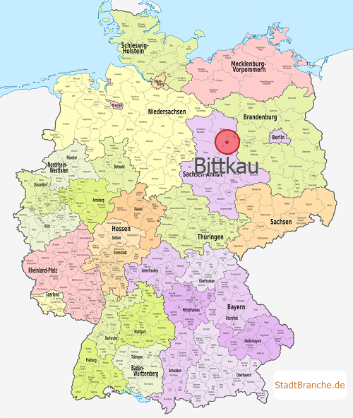 Bittkau Karte Landkreis Stendal Sachsen-Anhalt