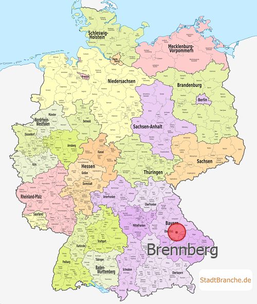 Brennberg Karte Landkreis Regensburg Bayern