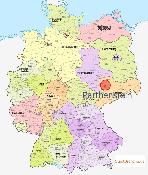 Parthenstein Karte Muldentalkreis Sachsen