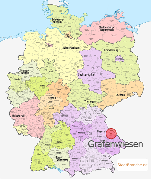 Grafenwiesen Karte Landkreis Cham Bayern