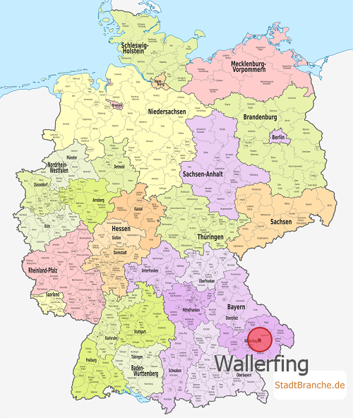 Wallerfing Karte Landkreis Deggendorf Bayern