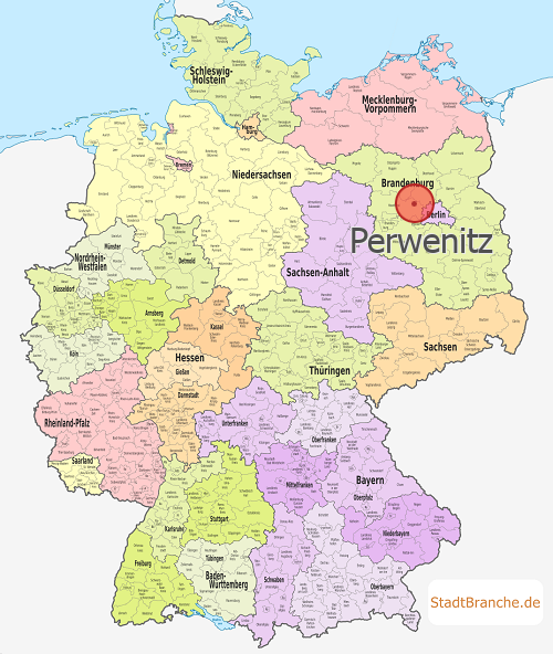 Perwenitz Karte Landkreis Havelland Brandenburg