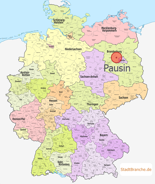 Pausin Karte Landkreis Havelland Brandenburg