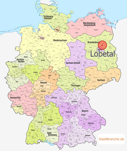 Lobetal Karte Landkreis Barnim Brandenburg