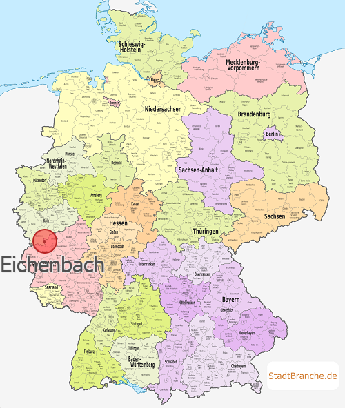 Eichenbach Karte Landkreis Ahrweiler Rheinland-Pfalz
