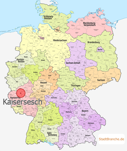 Kaisersesch Karte Landkreis Cochem-Zell Rheinland-Pfalz