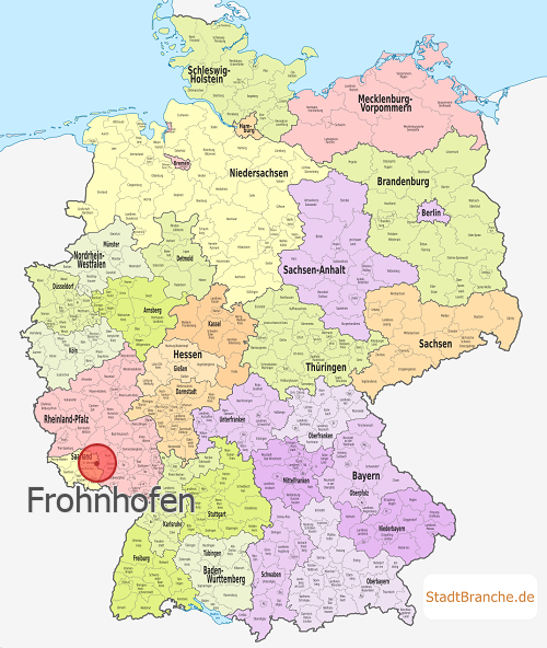 Frohnhofen Karte Landkreis Kusel Rheinland-Pfalz