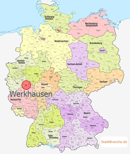 Werkhausen Karte Landkreis Altenkirchen/Westerwald Rheinland-Pfalz