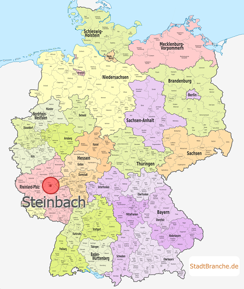 Steinbach Karte Rhein-Hunsrück-Kreis Rheinland-Pfalz
