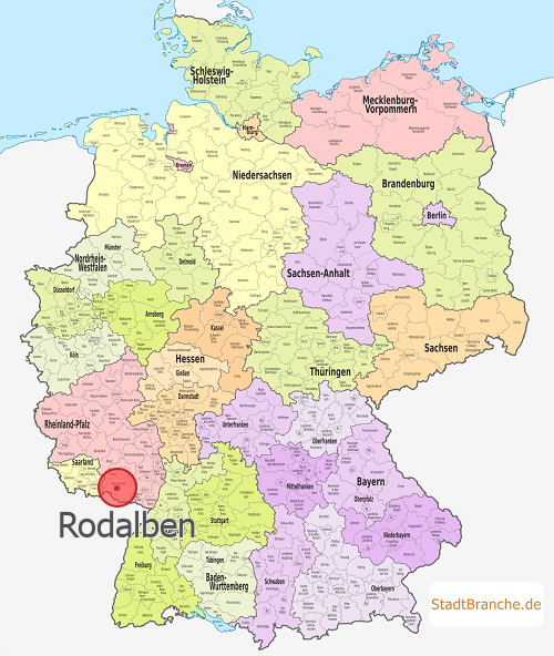Rodalben Karte Landkreis Südwestpfalz Rheinland-Pfalz