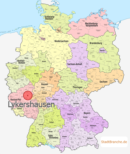 Lykershausen Karte Rhein-Lahn-Kreis Rheinland-Pfalz