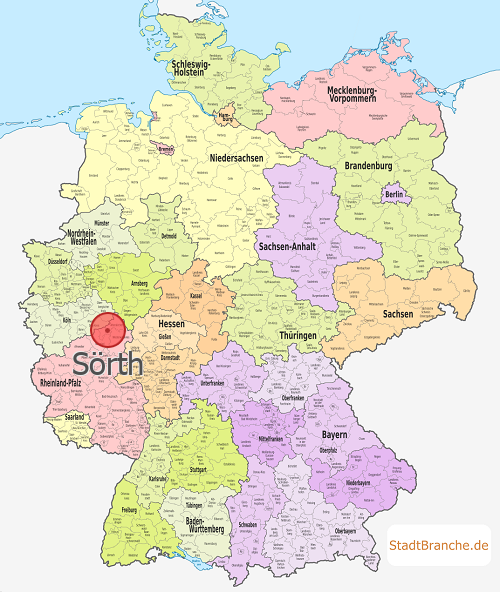 Sörth Karte Landkreis Altenkirchen/Westerwald Rheinland-Pfalz