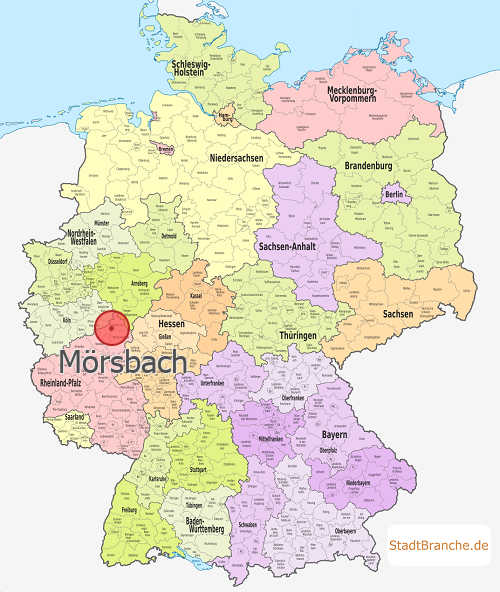 Mörsbach Karte Westerwaldkreis Rheinland-Pfalz