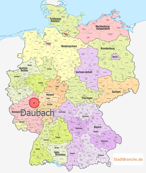 Daubach Karte Westerwaldkreis Rheinland-Pfalz