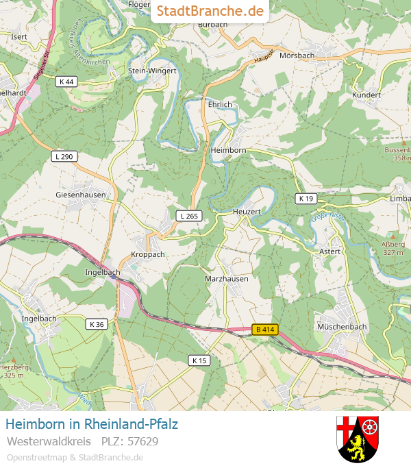 Heimborn Stadtplan Westerwaldkreis Rheinland-Pfalz