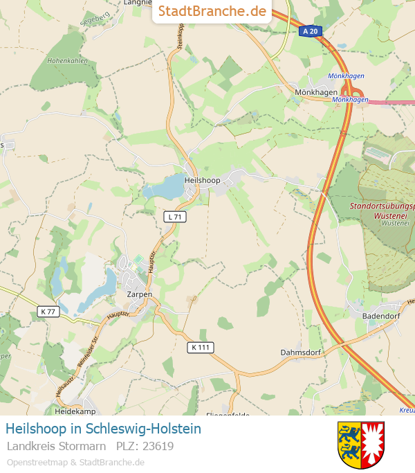 Heilshoop Stadtplan Landkreis Stormarn Schleswig-Holstein