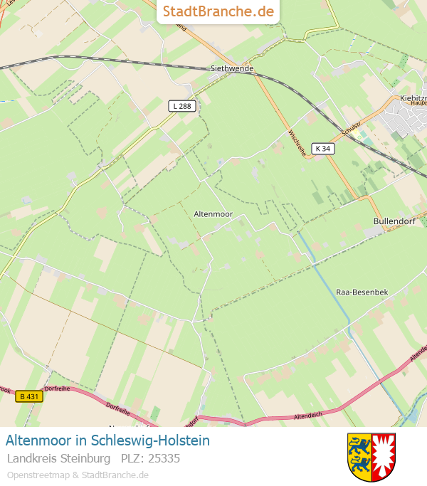 Altenmoor Stadtplan Landkreis Steinburg Schleswig-Holstein