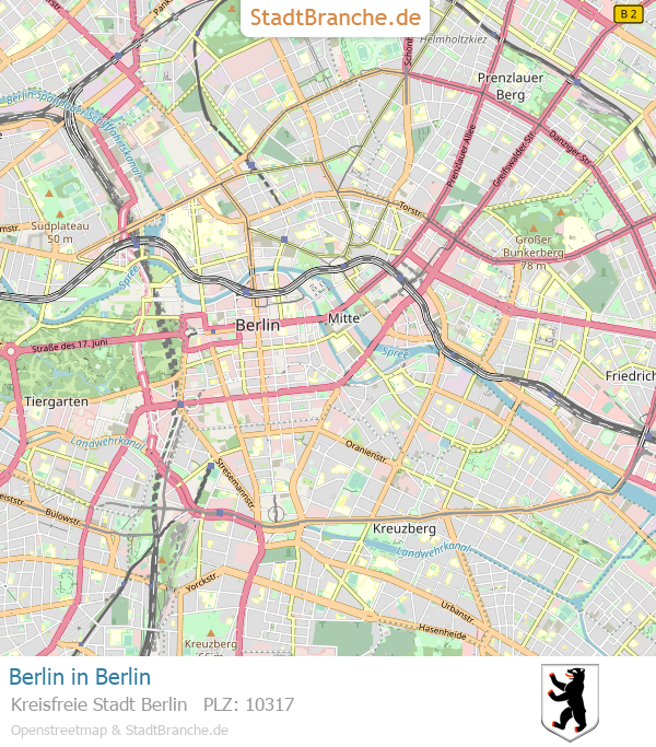 Berlin Stadtplan Kreisfreie Stadt Berlin Berlin