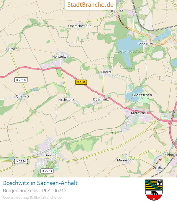 Döschwitz Stadtplan Burgenlandkreis Sachsen-Anhalt