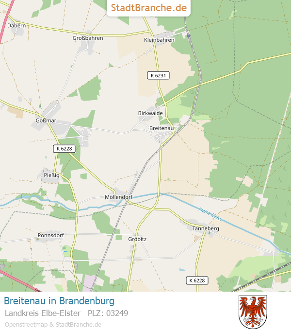 Breitenau Stadtplan Landkreis Elbe-Elster Brandenburg