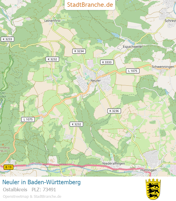 Neuler Stadtplan Ostalbkreis Baden-Württemberg