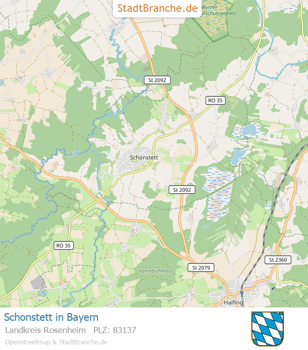 Schonstett Stadtplan Landkreis Rosenheim Bayern
