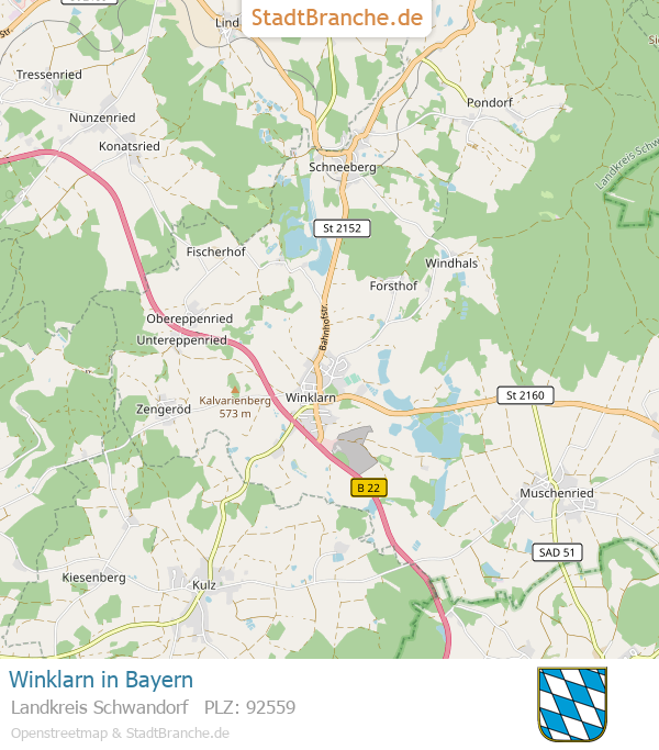 Winklarn Stadtplan Landkreis Schwandorf Bayern