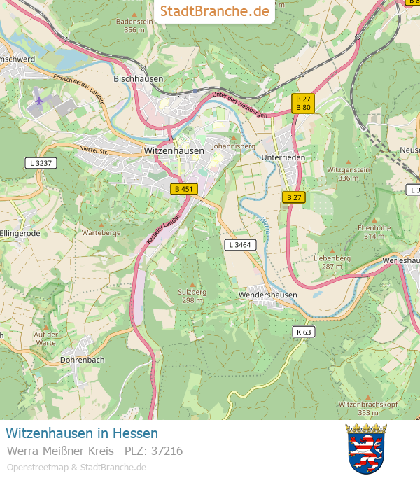 Witzenhausen Stadtplan Werra-Meißner-Kreis Hessen