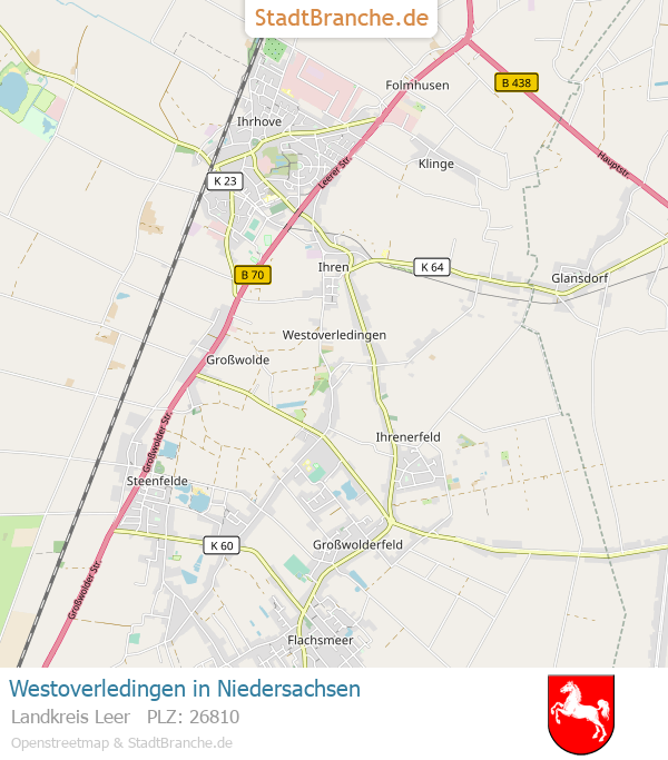 Westoverledingen Stadtplan Landkreis Leer Niedersachsen