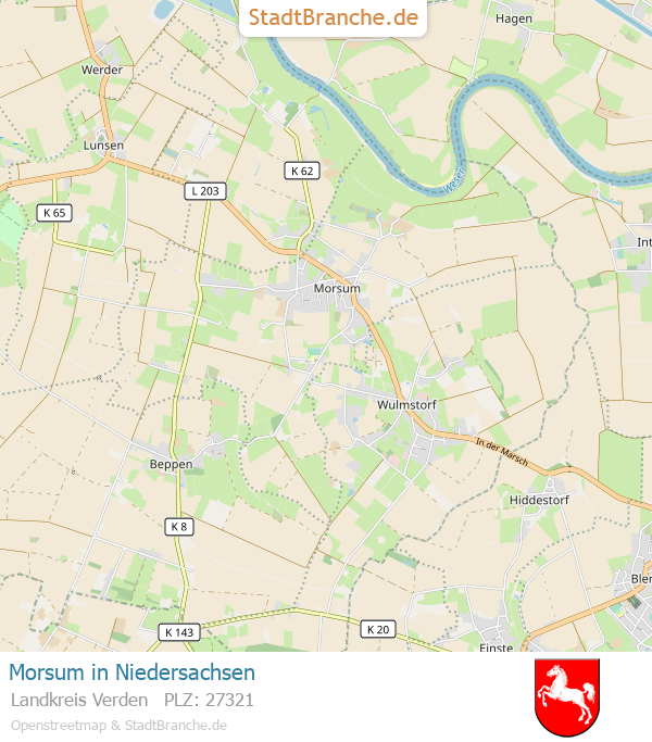 Morsum Stadtplan Landkreis Verden Niedersachsen