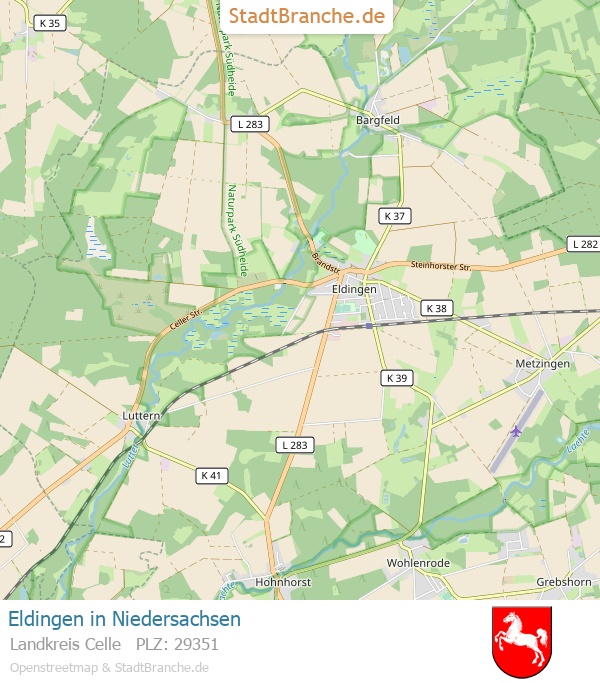 Eldingen Stadtplan Landkreis Celle Niedersachsen