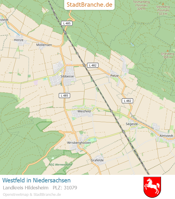 Westfeld Stadtplan Landkreis Hildesheim Niedersachsen